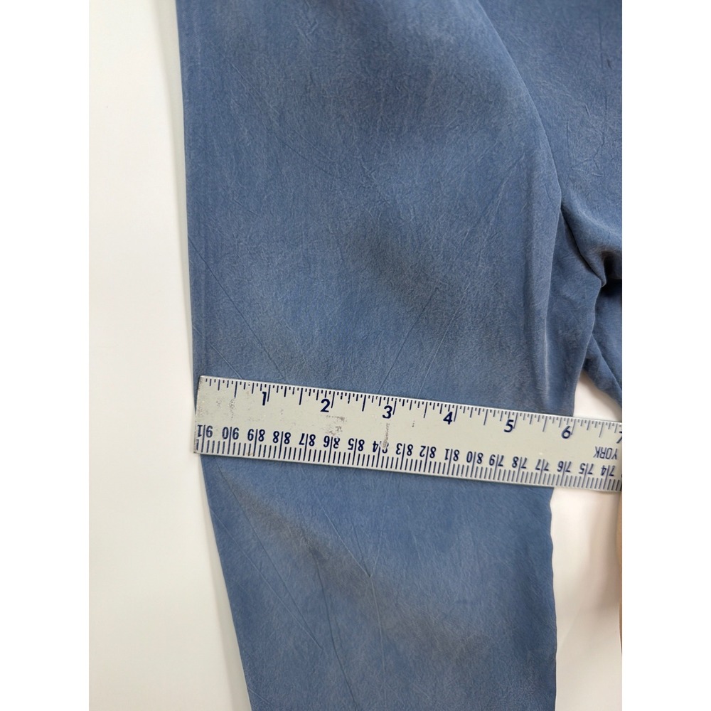Jeffrey & Dara‎ Petite Blue 2 Piece Set Jacket Pants Rayon Size 4 Vintage - Picture 11 of 13